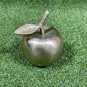 Vintage Taiwan Crescent Solid  Brass Apple Bell